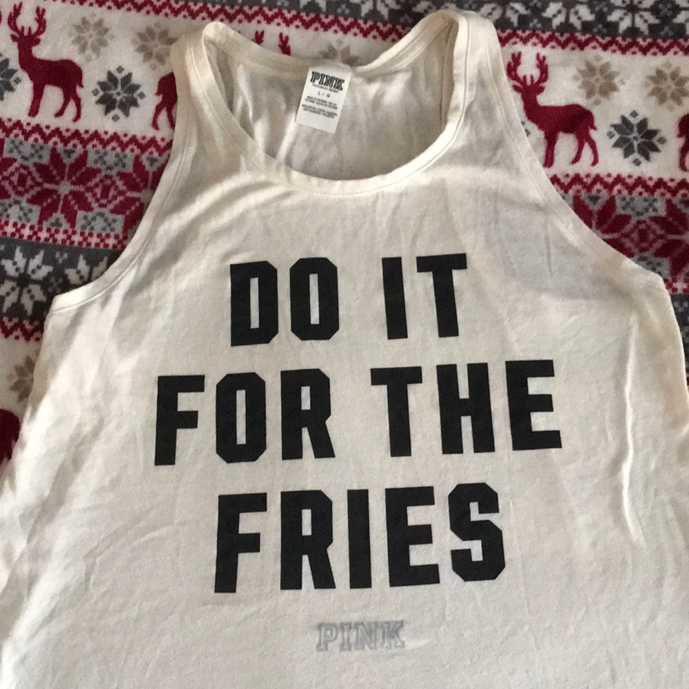 “Do it for the fries” tank top
